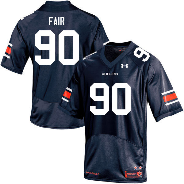 Auburn Tigers Men's Tony Fair #90 Navy Under Armour Stitched College 2021 NCAA Authentic Football Jersey XHX6074ST